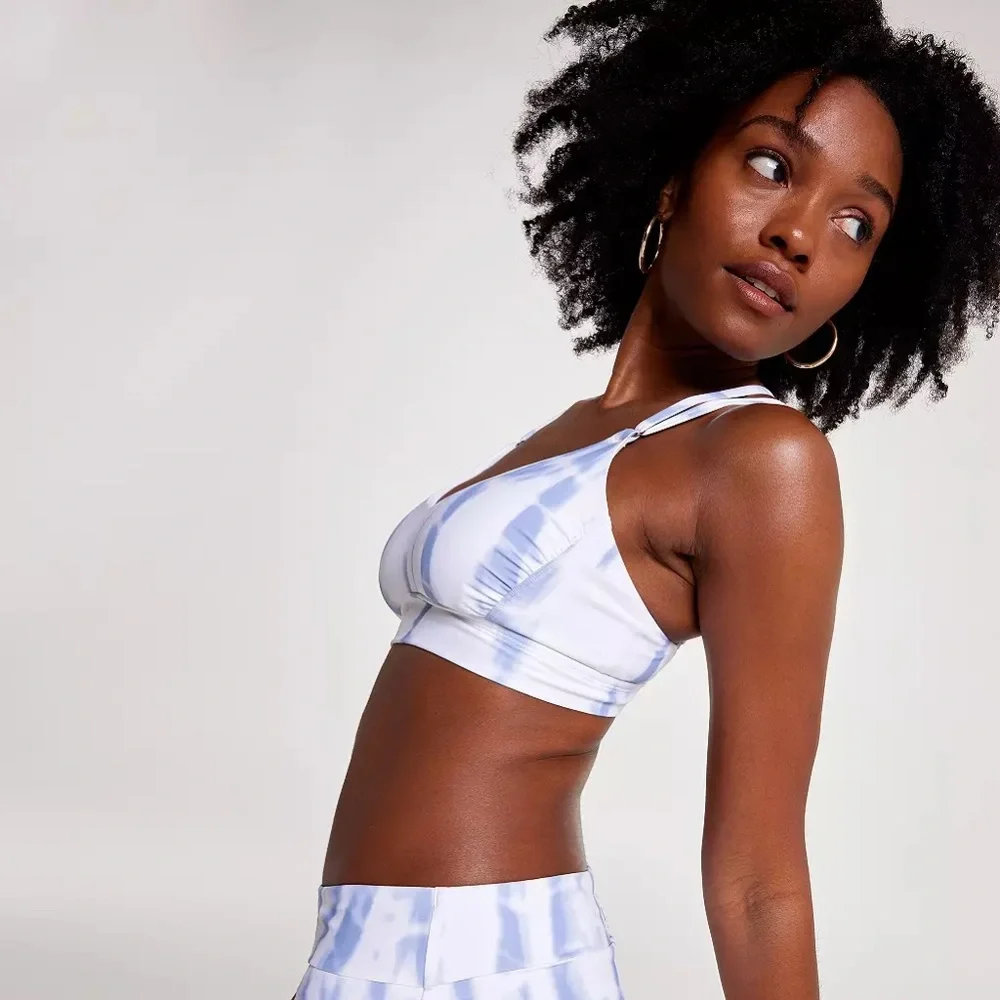 CALIA Women's Strappy Back Ruched Medium Support Bikini Swim Top XS - Picture 4 of 9